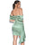 Basil Satin Draping Off Shoulder Corset Dress