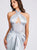 Silver Crystal Corset Satin Gown