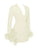 Pearl White Feather Trim Blazer Dress