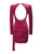 Ruby Velvet Backless Draped Dress - Pink