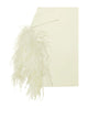Pearl White Feather Trim Blazer Dress