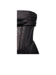 Black Satin High Slit Corset Dress