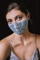 Dusty Blue Cinderella Divine Couture Embellished Face Mask Betty Glam Boutique