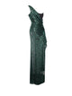 Emeralda Bodysuit Sequins Mesh Gown