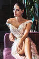CD158 Off the Shoulder Sequin Gown by Cinderella Divine