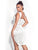 Gianna White Satin Corset Mini Dress