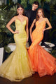 CC2279 | Glitter Printed Mermaid Gown | LaDivine by Cinderella Divine